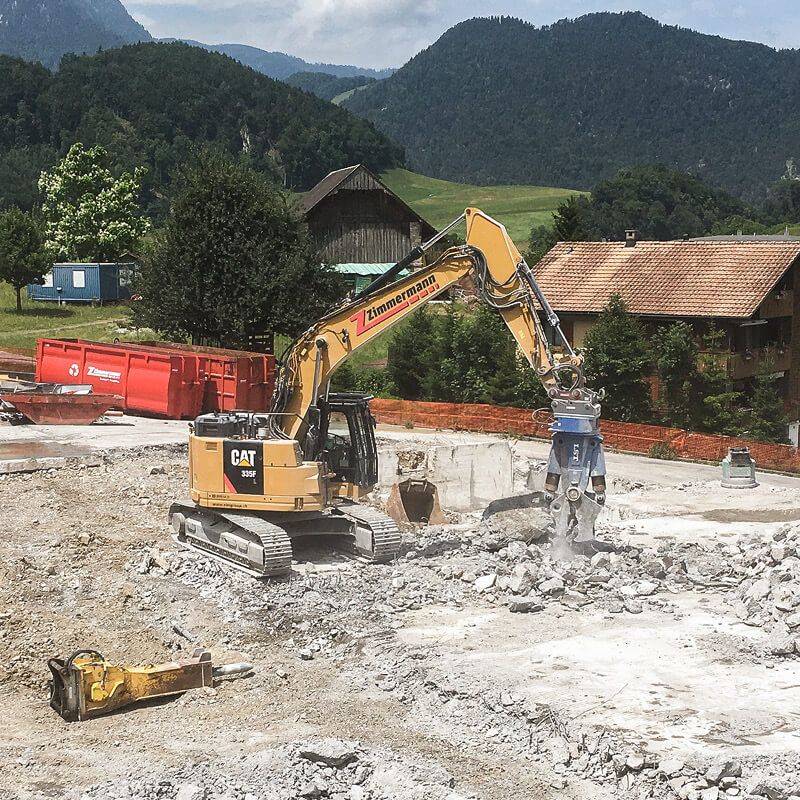 Überbauung Windleten: Start Aushub Tiefgarage.