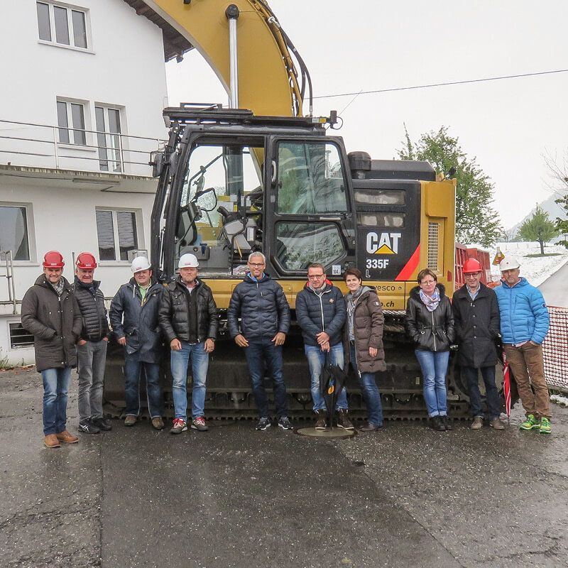 Überbauung Windleten: Spatenstich ist erfolgt.