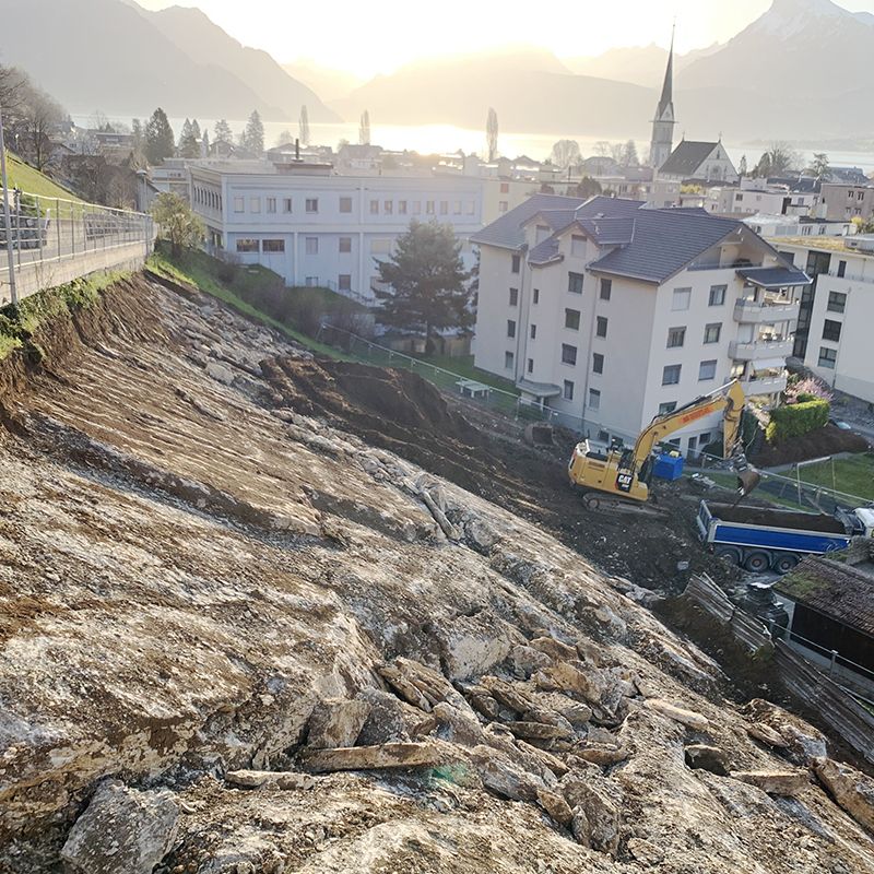 Nasmannsbach: Start Felsabbau